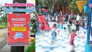 Sambut HUT RI ke-79 di Kota Sukabumi, Nama Agus Gratis Masuk Santa Sea Water Theme Park
