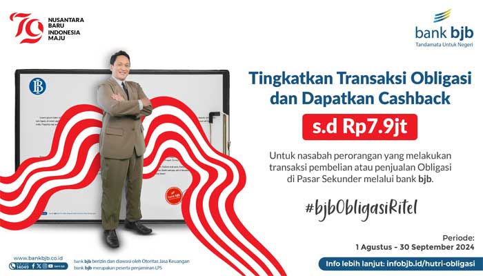 Obligasi di bank bjb Dapat Cashback Jutaan