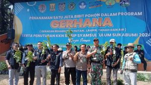 Jaga Lingkungan, STISIP Syamsul Ulum Sukabumi Gandeng KLHK Tanam 1 Juta Pohon di Nyalindung