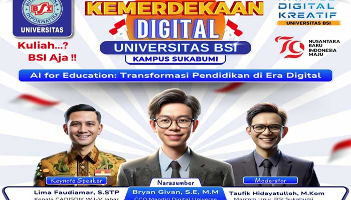 Universitas BSI Sukabumi Bakal Gelar Seminar AI