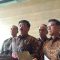 Menteri Koordinator Bidang Politik, Hukum, dan Keamanan (dua kiri)Hadi Tjahjanto memberi keterangan pers di IKN, Kalimantan Timur, Senin (12/8/2024). (Mentari Dwi Gayati)
