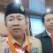 Bupati Kabupaten Cianjur, Jawa Barat Herman Suherman didampingi Kepala Dinas PUTR Cianjur, Eri Rihandiar.(ANTARA/Ahmad Fikri). (Ahmad Fikri)