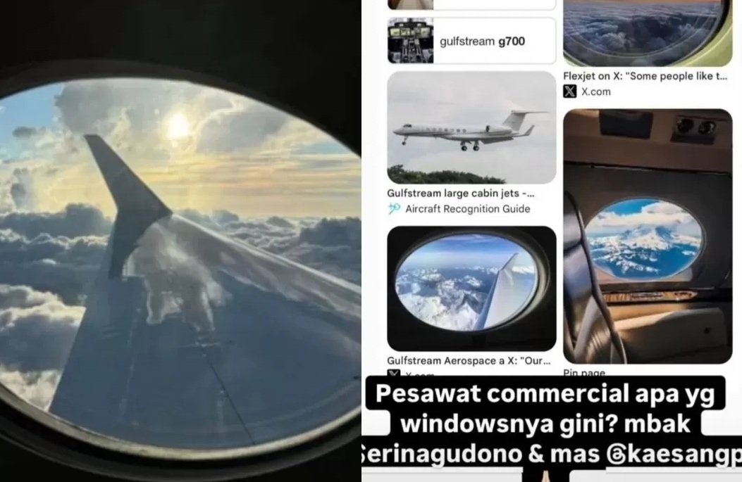 Erina Gudono dan suami, Kaesang Pengarep jalan-jalan ke AS dengan private jet. (Platform X)