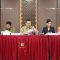 Ketua KPUD DKI Jakarta, Wahyu Dinata (tengah) memberikan keterangan pers di kantor KPU DKI Jakarta, Sabtu (24/8/2024). (Dery Ridwansah/ JawaPos.com)