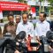 Presiden Joko Widodo memberi keterangan pers usai meresmikan Gedung Pelayanan Kesehatan Ibu dan Anak RS Sardjito Yogyakarta di Kabupaten Sleman, DIY, Rabu (28/8/2024). (Biro Pers Sekretariat Presiden)