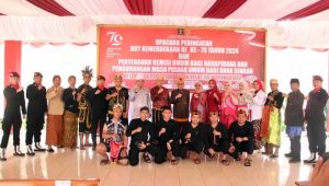 Wakil Bupati Sukabumi Upacara HUT ke 79 RI di Lapas Warungkira, 953 Warga Binaan Mendapat Remisi