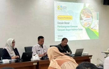 Pejabat Pemkab Bogor membahas pengembangan Geopark Bogor Halimun Salak di Cibinong, Kabupaten Bogor, Jawa Barat. (Humas Pemkab Bogor)