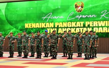 Sebanyak 18 Perwira Tinggi (Pati) TNI Angkatan Darat naik pangkat/Ist