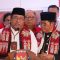 Pasangan bakal calon Gubernur dan Wakil Gubernur DKI Jakarta Pramono Anung dan Rano Karno usai mendaftar sebagai peserta Pilgub DKI Jakarta 2024 di Kantor KPU DKI Jakarta, Rabu (28/8/2024). (Dery Ridwansah/ JawaPos.com)