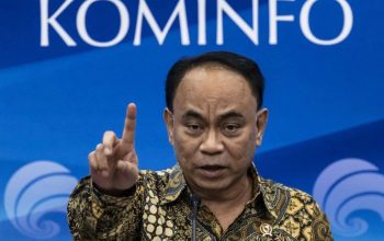 Menteri Komunikasi dan Informatika (Menkominfo) Budi Arie Setiadi. (Aprillio Akbar)