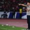 Pelatih Timnas Indonesia Shin Tae-yong memberikan arahan kepada pemainnya dari tepi lapangan saat pertandingan Grup C putaran ketiga Kualifikasi Piala Dunia 2026 Zona Asia di Stadion Utama Gelora Bung Karno, Senayan, Jakarta, Selasa (10/9/2024). (Hafidz Mubarak).