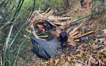 Colt Diesel Terjungkal ke Jurang di Cibadak Sukabumi
