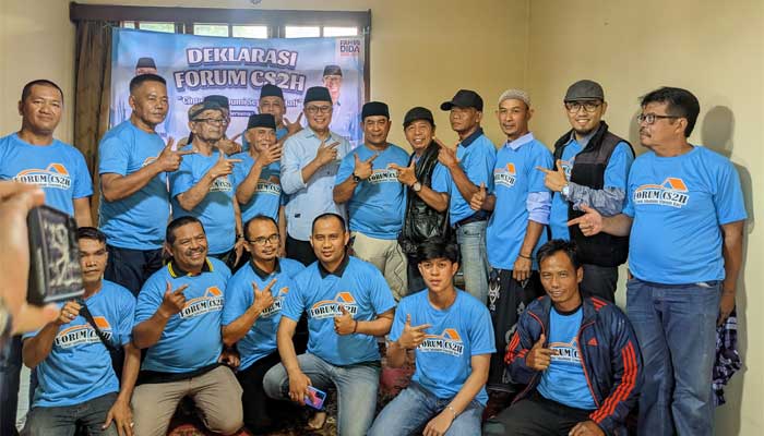Forum Cintai Sukabumi Sepenuh Hati Deklarasi Dukung Fahmi-Dida