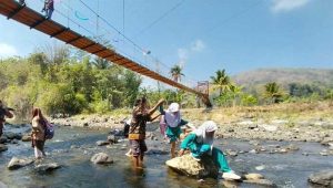 Jembatan Impian di Simpenan Sukabumi Terwujud, Pelajar Tak Lagi Bertaruh Nyawa Seberangi Sungai