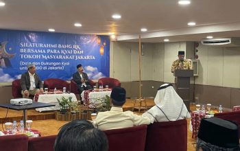 Calon gubernur DKI Jakarta Ridwan Kamil saat memberikan sambutan pada acara Silaturahmi Bang RK Bersama Para Kiai dan Tokoh Masyarakat Jakarta", di Jakarta, Kamis (19/9/2024). (Sahabat Jakarta)