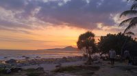 Potret Sunset Pantai Kapitol Karangpapak Cisolok, Surganya Bagi Wisatawan