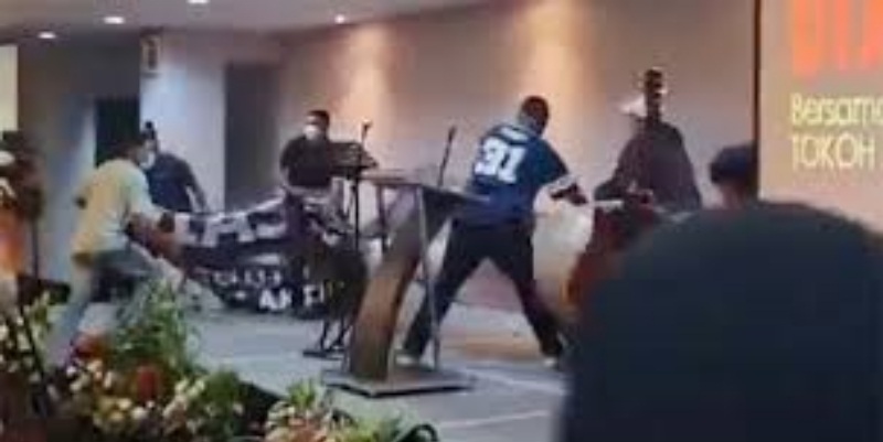 Pembubaran acara diskusi "Silaturahmi Kebangsaan Diaspora bersama Tokoh dan Aktivis Nasional" di Hotel Grand Kemang, Jakarta Selatan/Repro