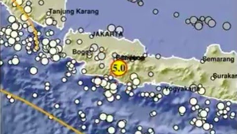 Gempa bumi melanda Kabupaten Bandung Jawa Barat (Jabar), Rabu (18/9/2024). Gempa terjadi sekitar pukul 9:41 WIB, dengan magnitudo 5,0.
