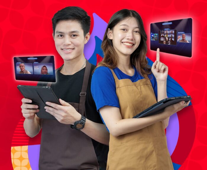 UMKM NAIK KELAS: Program DCE Telkomsel mempermudah pelaku UMKM dalam memasarkan produk. Selain itu, Telkomsel juga memberikan ruang bagi para pelaku UMKM untuk tumbuh bersama melalui fitur yang ada di platform MyTelkomsel.