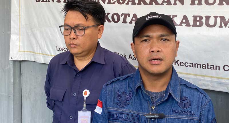 Koordinator Divisi Penanganan Pelanggaran dan Penyelesaian Sengketa Bawaslu Kota Sukabumi, Firman Alamsyah.