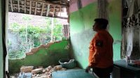 Cuaca Ekstrim di kota Sukabumi, Dinding Rumah Warga Cibeureum Ambruk