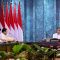 Presiden Joko Widodo didampingi Wakil Presiden Ma'ruf Amin memimpin sidang kabinet paripurna di Istana Garuda, Ibu Kota Nusantara (IKN), Penajam Paser Utara, Kalimantan Timur, Senin (12/8/2024). (Muchlis Jr/ Biro Pers Sekretariat Presiden)