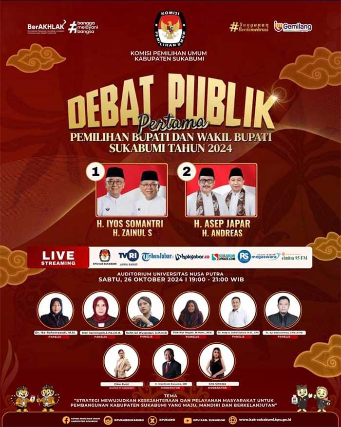 Debat Perdana Iyos-Zainul Vs Asep Japar-Andreas