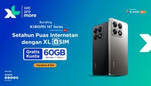 Buruan Serbu Promo XL Axiata Bundling eSIM Prepaid dengan Xiaomi 14T Series, Dapatkan Kuota 60GB Selama 12 Bulan