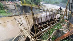 Dinas PU Kabupaten Sukabumi Bangun Jembatan Baru Pengganti Jembatan Lalay Warungkiara