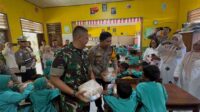 Kapolres Sukabumi dan Dandim 0622 Berbagi Makanan Bergizi untuk Anak-anak SDN 2 Palabuhanratu