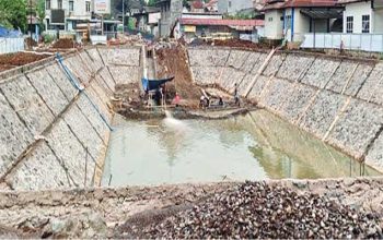 Kolam retensi Terminal Kota Sukabumi