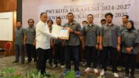 Pelantikan Pengurus PWI Kota Sukabumi Periode 2024-2027
