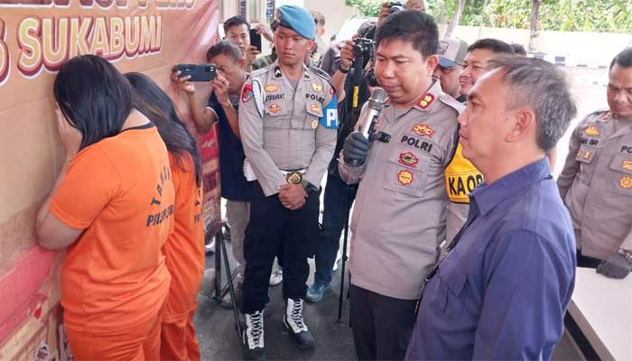 Polres Sukabumi Tangkap Dua Wanita Muda Terkait Promosi Judi Online