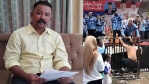 Pria Berkumis di Sukabumi Bikin Ricuh dalam Acara Jalan Santai Kampanye Pilkada, Minta Maaf Lewat Video