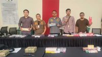 Petugas Ganbungan Kota Sukabumi Brangus 6.011 Batang Rokok Ilegal