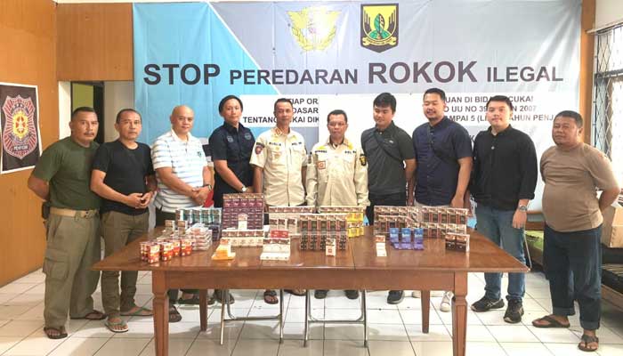 Satpol PP kabupaten Sukabumi Rokok Ilegal