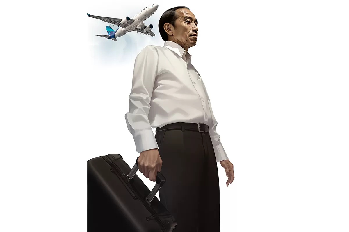 ILUSTRASI JOKOWI. (AGUNG KURNIAWAN/JAWA POS)