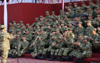 Presiden Prabowo Subianto saat berbicara di hadapan Kabinet Merah Putih di Lapangan Saptamarga, Akademi Militer, Kota Magelang, Jawa Tengah, Jumat (25/10/2024). (Tim Media Prabowo Subianto)