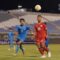 Penyerang tim nasional U-17 Indonesia Muhammad Aldyansyah Taher (kanan) berebut bola dengan pemain Kepulauan Mariana Utara Aiden Camacho pada laga Grup G Kualifikasi Piala Asia U-17 2025 di Kuwait, Jumat (25/10/2024). Pertandingan itu dimenangkan Indonesia dengan skor 10-0. (ANTARA/HO-PSSI)