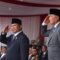 Presiden Prabowo dan Menhan Sjafrie usai serah terima memorandum menhan pada Selasa (22/10). (Tim Media Prabowo)