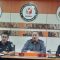 Koordinator Divisi Penanganan Pelanggaran Bawaslu Provinsi Jawa Barat Syaiful Bachri (tengah) memberikan keterangan di Gedung Bawaslu Jabar, Bandung. (Ricky Prayoga)