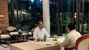 Potret Jokowi dan Prabowo Santap Malam Bersama Dua Jam Lebih