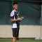 Bek timnas Indonesia yang membela klub Eredivisie, FC Twente, Mees Hilgers, saat dirinya mengikuti latihan bersama tim Garuda di Bahrain. Indonesia akan menghadapi Bahrain pada laga ketiga putaran ketiga kualifikasi Piala Dunia 2026 zona Asia di Stadion Nasional Bahrain, Kamis (10/10/2024) pukul 23.00 WIB. (PSSI)