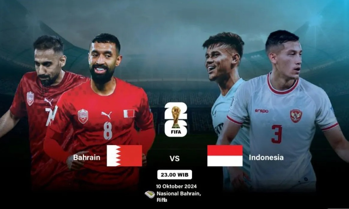live streaming Timnas Indonesia melawan Timnas Bahrain pada hari Kamis, 10 Oktober 2024.