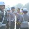 Wakapolda Jabar Brigjen Pol. Wibowo saat memimpin langsung apel pelaksanaan Operasi Zebra Lodaya 2024 di halaman Mapolda Jabar, Kota Bandung, Senin (14/10/2024). (Rubby Jovan)