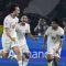 Gelandang Indonesia Thom Jan Haye (kiri) merayakan gol bersama rekan-rekan satu timnya dalam pertandingan babak kedua Kualifikasi Piala Dunia 2026 antara Indonesia dan Filipina di Gelora Bung Karno, Jakarta, Selasa (11/6/2024). (Bay Ismoyo)