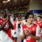 Para pemain AS Monaco merayakan keberhasilan mereka mengalahkan FK Crvena Zvezda dengan skor 5-1 pada pertandingan Liga Champions di Stadion Louis II, Monaco, Selasa (22/10/2024). (ANTARA/AFP/VALERY HACHE)