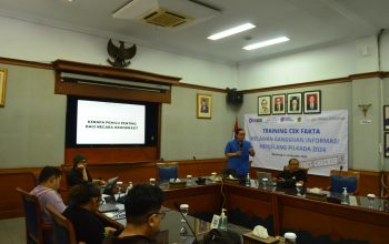 Asosiasi Media Siber Indonesia (AMSI) Jawa Barat (jabar) menggelar training (pelatihan) Cek Fakta dalam rangka melawan gangguan informasi dan hoaks