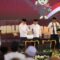ADU GAGASAN : Pasangan calon (paslon) Asep Japar-Andreas dan Iyos Somantri dan Zainul saat mengikuti debat pamungkas di Bandung