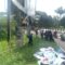 Bawaslu dan KPU Kota serta Kabupaten Sukabumi bersihkan alat peraga kampanye dan bahan kampanye selama masa tenang.  (foto : ist)